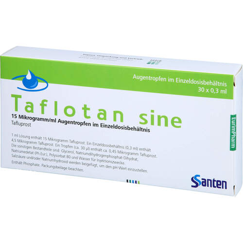 TAFLOTAN sine 15ug/ml, 30X0.3 ML, Eurimpharm Arzneimittel GmbH