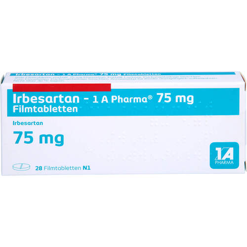 Irbesartan - 1 A Pharma 75 mg Filmtabletten, 28 ST, 1 A Pharma GmbH