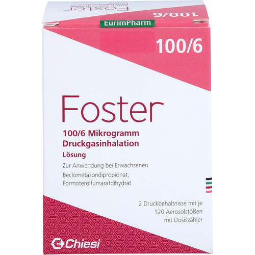 Foster 100/6ug 120 Hübe, 2 ST, Eurimpharm Arzneimittel GmbH