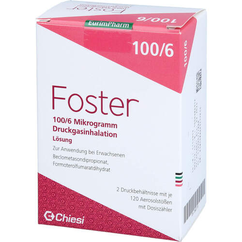 Foster 100/6ug 120 Hübe, 2 ST, Eurimpharm Arzneimittel GmbH