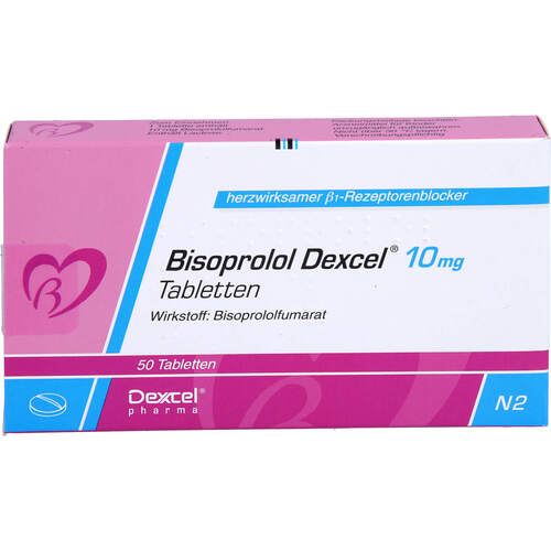 Bisoprolol Dexcel 10mg Tabletten, 50 Stk., Dexcel Pharma GmbH