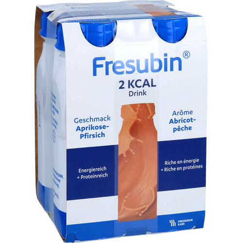 Fresubin 2kcal Drink Aprikose-Pfirsich, 8x4x200 ml, Dolp Medical GmbH & Co. KG