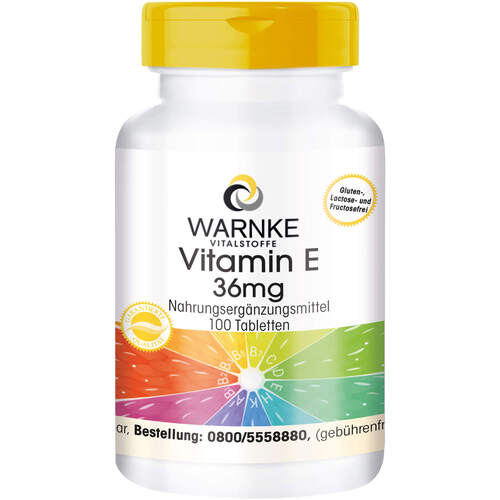 Vitamin E 36mg, 100 Stk., Warnke Vitalstoffe GmbH