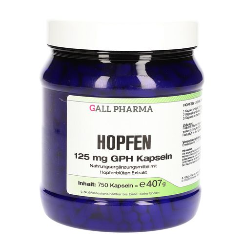 Hopfen 125 mg GPH Kapseln, 750 Stk., Hecht-Pharma GmbH