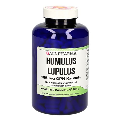 Humulus Lupulus 125 mg GPH Kapseln, 360 Stk., Hecht-Pharma GmbH