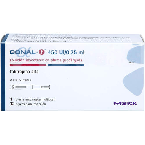 Gonal-F 450I.E./0.75ml 33Mikrogramm/0.75ml Fer.Pen, 1 Stk., Axicorp Pharma B.V.