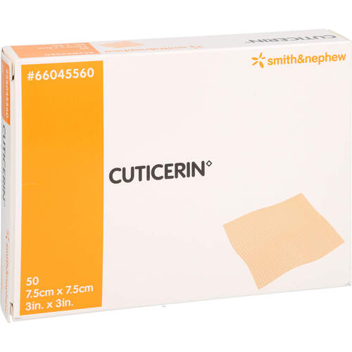 CUTICERIN 7.5x7.5cm Gaze m.Salbenbeschichtung, 50 Stk., Aca Müller/Adag Pharma AG