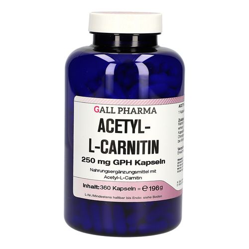 Acetyl-L-Carnitin 250mg GPH Kapseln, 360 Stk., Hecht-Pharma GmbH