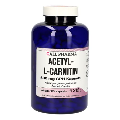 Acetyl-L-Carnitin 500mg GPH Kapseln, 360 Stk., Hecht-Pharma GmbH