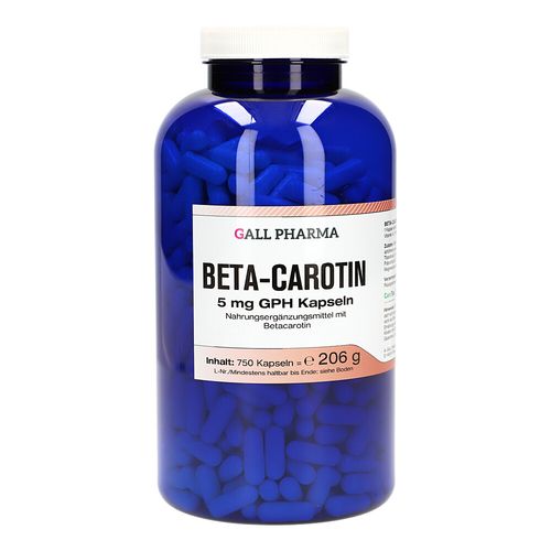Beta-Carotin 5mg GPH Kapseln, 750 Stk., Hecht-Pharma GmbH