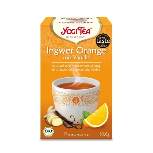 Yogi Tea Ingwer Orange mit Vanille Bio, 17x1,8 g, YOGI TEA GmbH