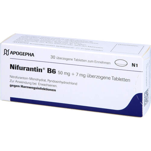 NIFURANTIN B 6, 30 Stk., Apogepha Arzneimittel GmbH