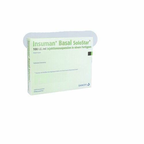 Insuman Basal 100 I.E./ml SoloStar Fertigpen, 5x3 ml, kohlpharma GmbH