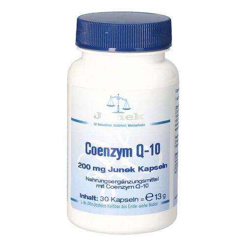 Coenzym Q-10 200 mg Junek Kapseln, 30 Stk., Bios Medical Services Coenzym Q-10 200 mg Junek Kapseln, 30 Stk., Bios Medical Services