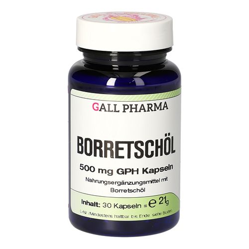 Borretschöl 500mg GPH Kapseln, 30 Stk., Hecht-Pharma GmbH