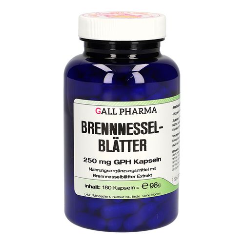 Brennnesselblätter 250mg GPH Kapseln, 180 Stk., Hecht-Pharma GmbH