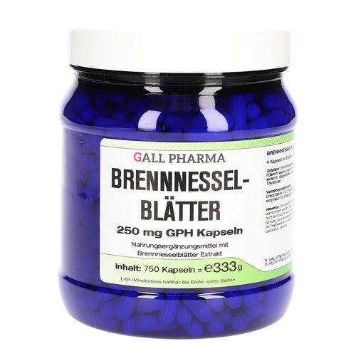 Brennnesselblätter 250mg GPH Kapseln, 750 Stk., Hecht-Pharma GmbH