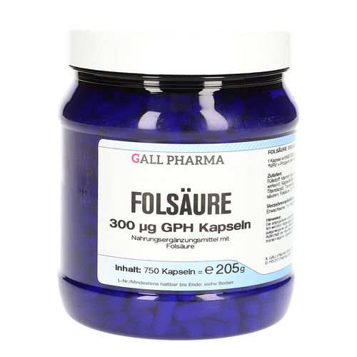 Folsäure 300ug GPH Kapseln, 750 Stk., Hecht-Pharma GmbH