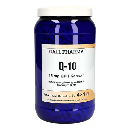 Q-10 15mg GPH Kapseln, 1750 Stk., Hecht-Pharma GmbH Q-10 15mg GPH Kapseln, 1750 Stk., Hecht-Pharma GmbH