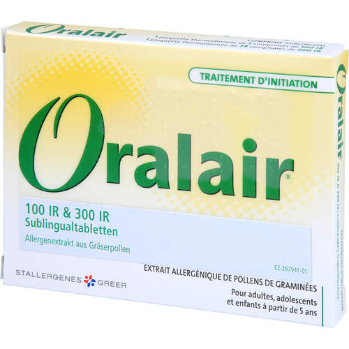 ORALAIR 100IR/300IR Einl.Gräser Sublingualtabl., 31 Stk., Eurimpharm Arzneimittel GmbH