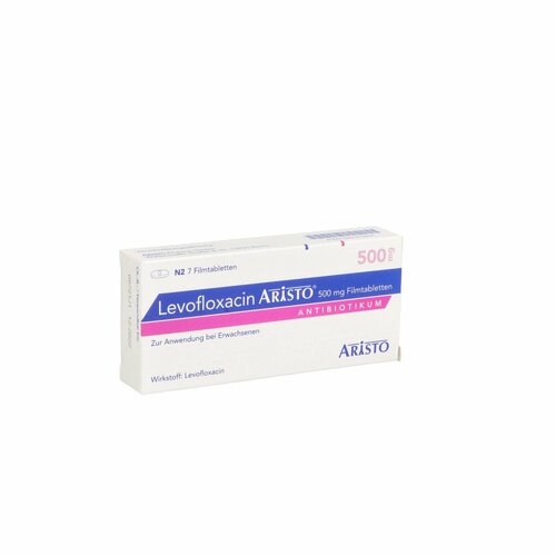 Levofloxacin Aristo 500mg Filmtabletten, 7 Stk., Aristo Pharma GmbH Levofloxacin Aristo 500mg Filmtabletten, 7 Stk., Aristo Pharma GmbH