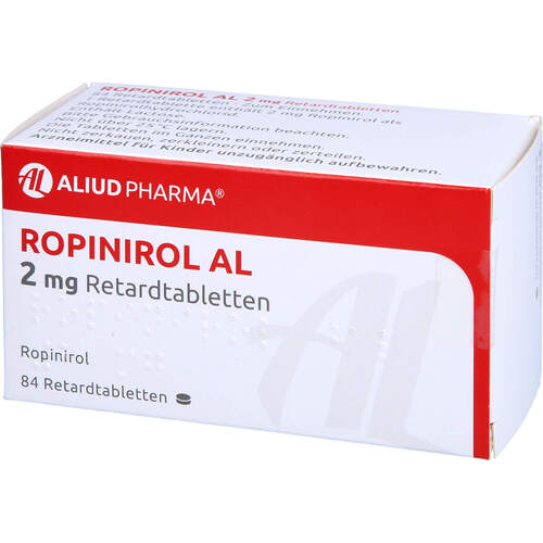 Ropinirol AL 2 mg Retardtabletten, 84 Stk., Aliud Pharma GmbH