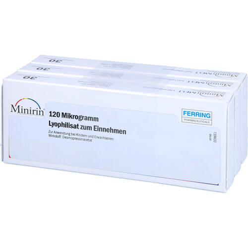 Minirin 120ug Lyophilisat z.Einnehm.Schmelztabl., 90 Stk., Emra-Med Arzneimittel GmbH