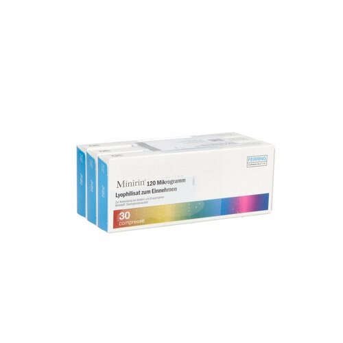Minirin 120ug Lyophilisat z.Einnehm.Schmelztabl., 90 Stk., Emra-Med Arzneimittel GmbH