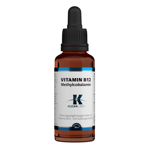Vitamin B12 Methylcobalamin KLEAN LABS, 30 ml, Supplementa GmbH
