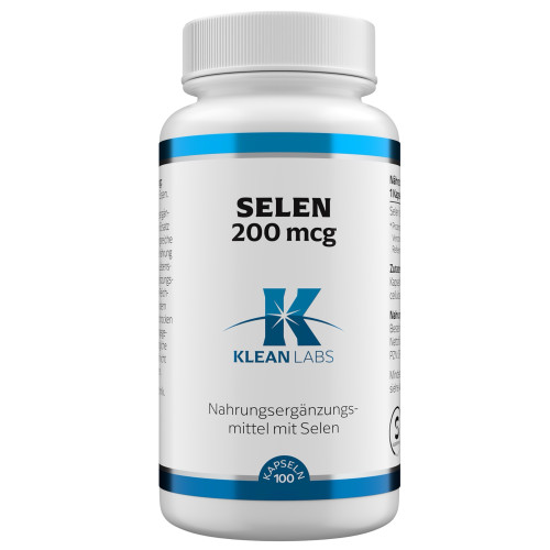 Selen 200 mcg KLEAN LABS, 100 Stk., Supplementa GmbH