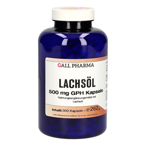 Lachsöl 500 mg GPH Kapseln, 360 Stk., Hecht-Pharma GmbH