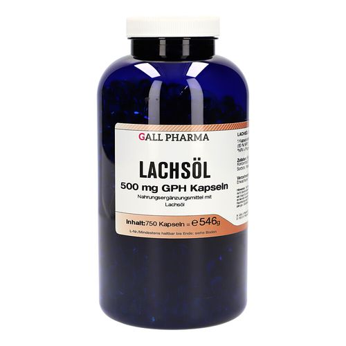 Lachsöl 500 mg GPH Kapseln, 750 ST, Hecht-Pharma GmbH