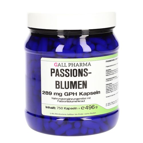 Passionsblumen 289 mg GPH Kapseln, 750 Stk., Hecht-Pharma GmbH