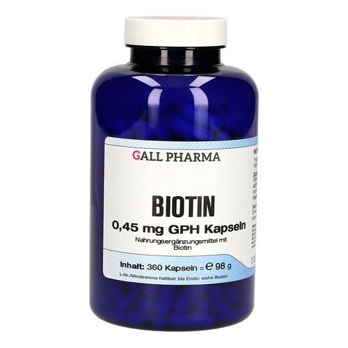 Biotin 0.45 mg GPH Kapseln, 360 Stk., Hecht-Pharma GmbH