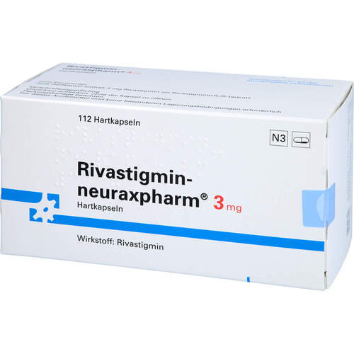 Rivastigmin-neuraxpharm 3 mg Hartkapseln, 112 Stk., neuraxpharm Arzneimittel GmbH