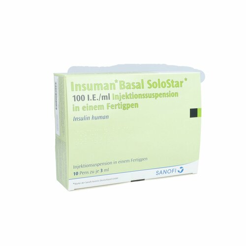 Insuman Basal 100 I.E./ml SoloStar Fertigpen, 10x3 ml, Emra-Med Arzneimittel GmbH