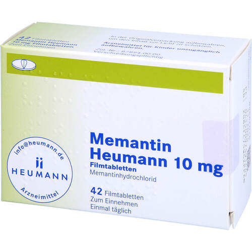 Memantin Heumann 10mg Filmtabletten, 42 Stk., Heumann Pharma GmbH & Co. Generica KG