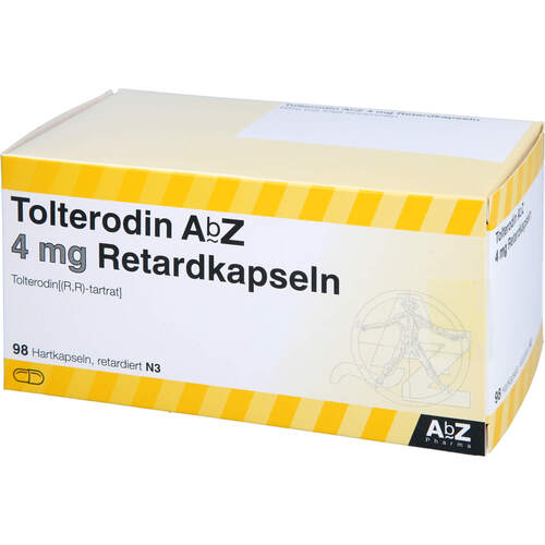 Tolterodin AbZ 4mg Retardkapseln, 98 Stk., Abz Pharma GmbH
