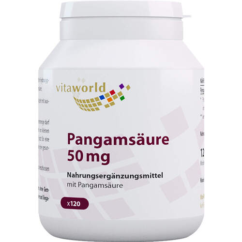 PANGAMS&Auml;URE 50 mg Vitamin B15 Kapseln, 120 Stk., Vita World GmbH
