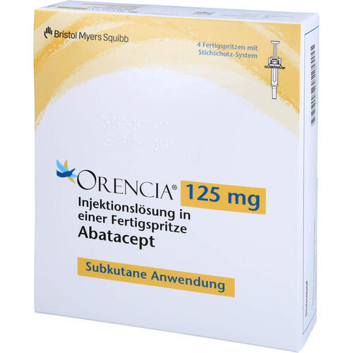 Orencia 125mg Injektionslösung, 4 Stk., Bristol-Myers Squibb GmbH & Co. KGaA