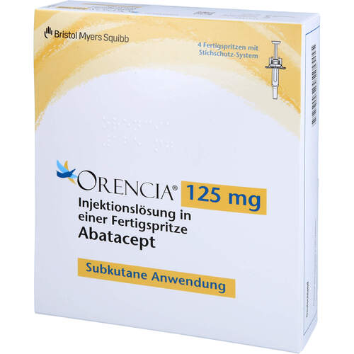 Orencia 125mg Injektionslösung, 4 ST, Bristol-Myers Squibb GmbH & Co. KGaA