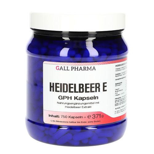 Heidelbeer E Kapseln, 750 Stk., Hecht-Pharma GmbH