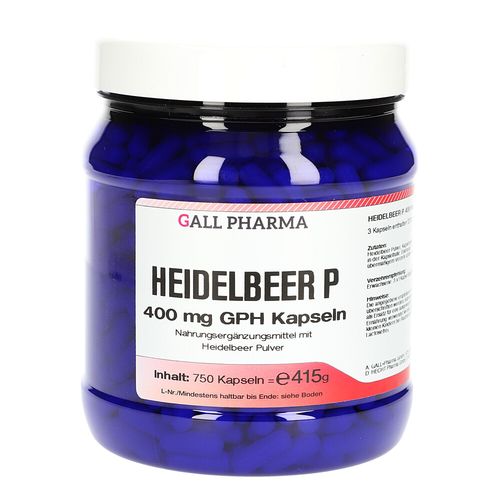Heidelbeer P Kapseln, 750 Stk., Hecht-Pharma GmbH