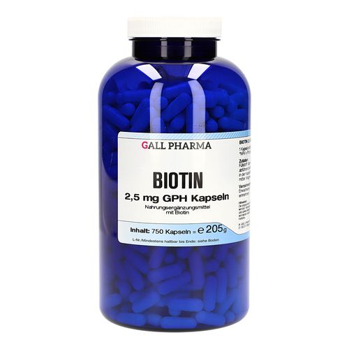 Biotin 2.5mg GPH Kapseln, 750 Stk., Hecht-Pharma GmbH