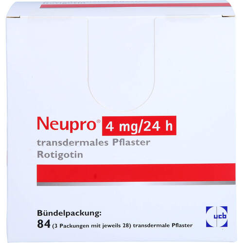 Neupro 4mg/24h transdermales Pflaster, 84 Stk., Axicorp Pharma B.V.