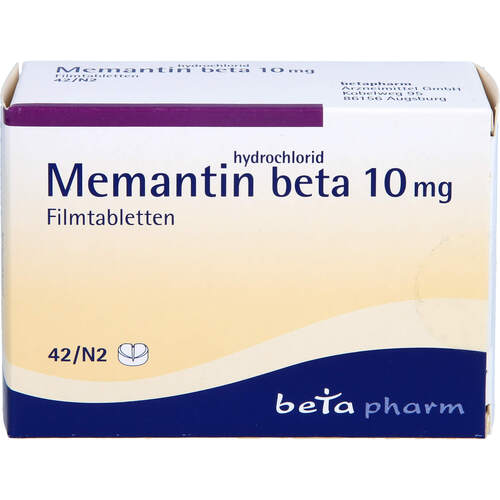 Memantinhydrochlorid beta 10mg Filmtabletten, 42 ST, betapharm Arzneimittel GmbH