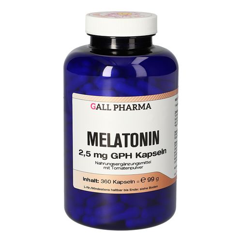 Melatonin 2.5mg GPH Kapseln, 360 Stk., Ogrefish Filmproduktions GmbH