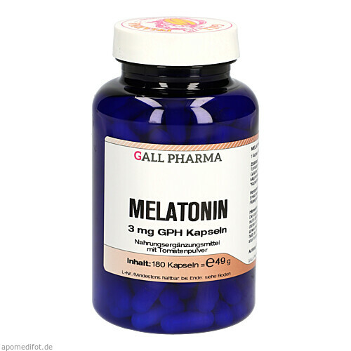 Melatonin 3mg GPH Kapseln, 180 Stk., Ogrefish Filmproduktions GmbH