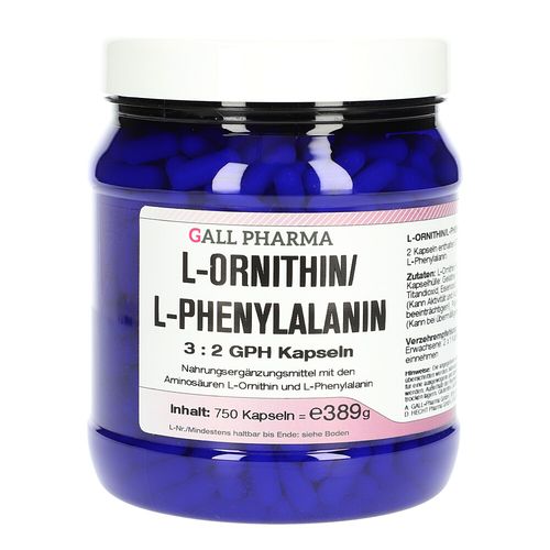 L-Ornithin/L-Phenylalanin 3:2 GPH Kapseln, 750 Stk., Hecht-Pharma GmbH