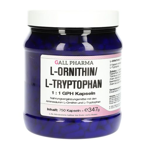 L-Ornithin/L-Tryptophan 1:1 GPH Kapseln, 750 Stk., Hecht-Pharma GmbH